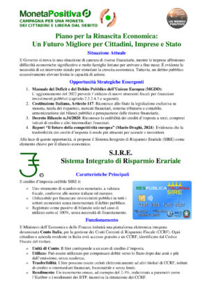 2025-01-12_SIRE_Sistema Integrato Risparmio Erariale_Sintesi