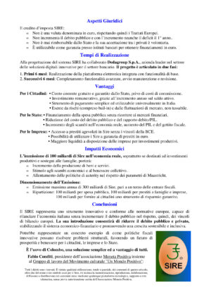 2025-01-12_SIRE_Sistema Integrato Risparmio Erariale_Sintesi_2